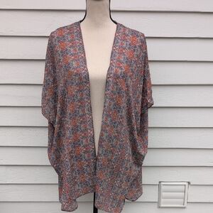NWT Soprano Sheer Open Front Kimono Shrug